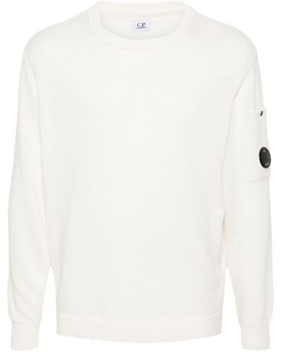 C.P. Company Lens-detail Jumper - White