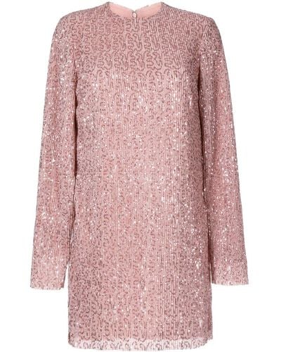 Stine Goya Heidi Sequin-design Minidress - Pink