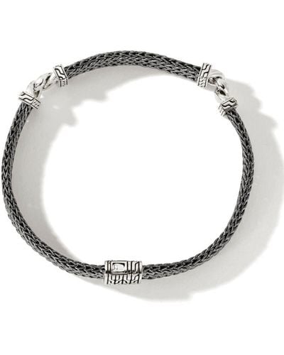 John Hardy Bracelet Classic Chain sertie de diamants - Blanc