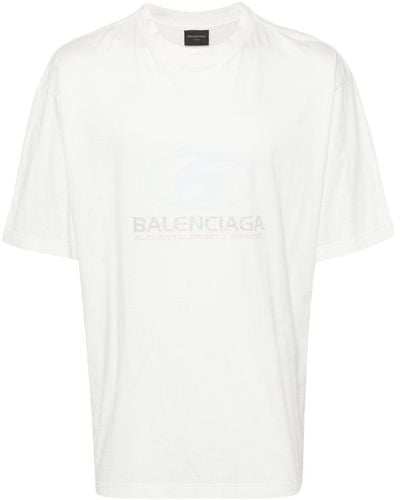 Balenciaga Surfer T-Shirt mit Logo-Print - Weiß