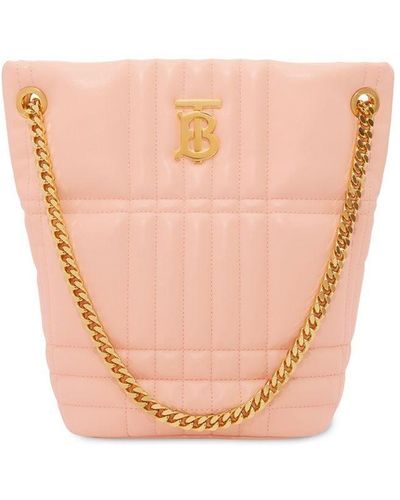 Burberry Small Lola Bucket Bag - Pink