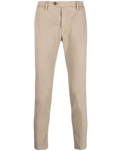 Briglia 1949 Plain Cotton Chino Pants - Natural