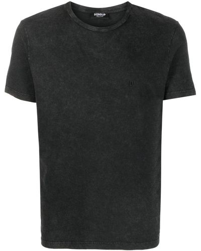 Dondup T-Shirt mit Rundhalsausschnitt - Schwarz