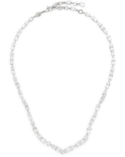 Swarovski Halskette mit Kristallen - Weiß