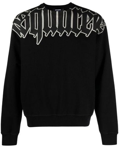 DSquared² Cool Sweatshirt mit Logo-Print - Schwarz