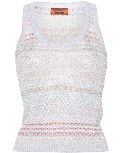 Missoni Crochet Top - White