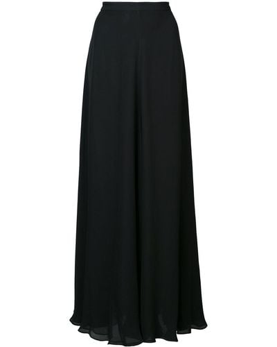 Voz Long A-line Skirt - Black