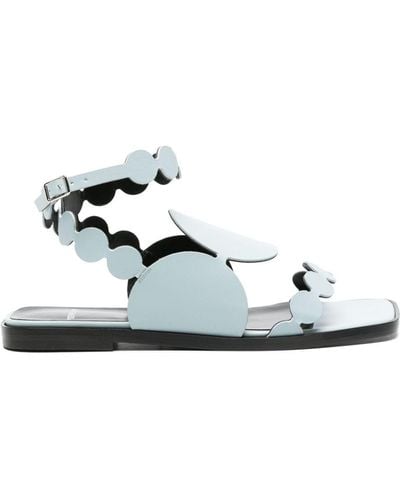 Pierre Hardy Bulles Leather Sandals - White