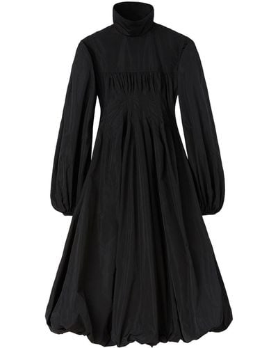 Jil Sander Calf-length Long-sleeve Dress - Black