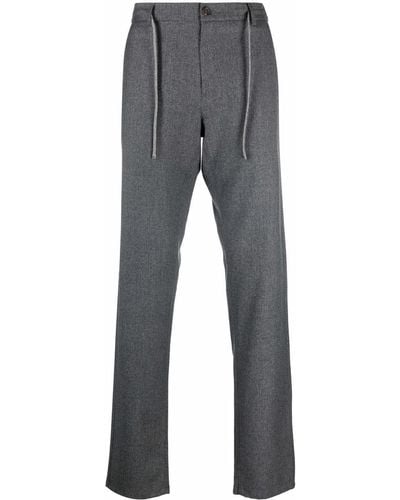 Canali Wool Track Pants - Gray
