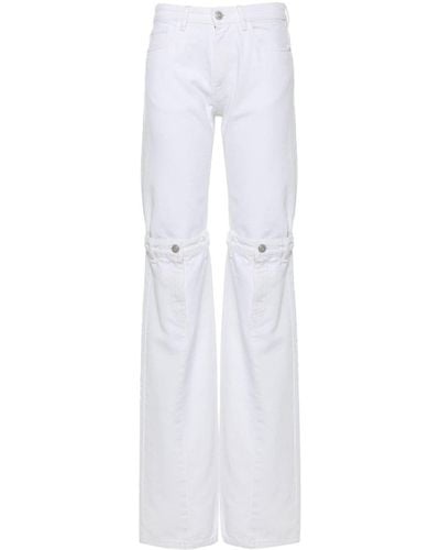 Coperni Open-knee Flared Jeans - White