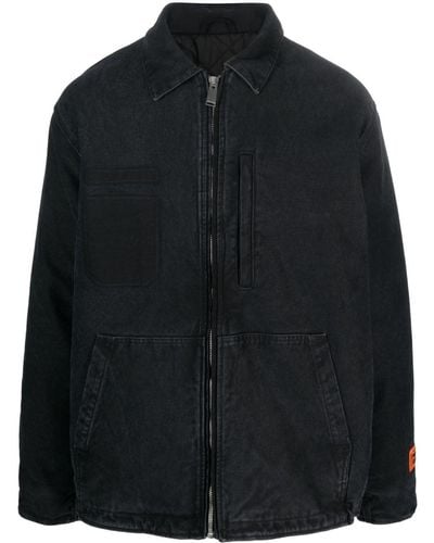 Heron Preston Zip-up Long-sleeve Shirt Jacket - Black