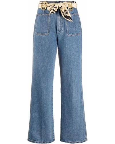 Lanvin Jeans a vita alta - Blu