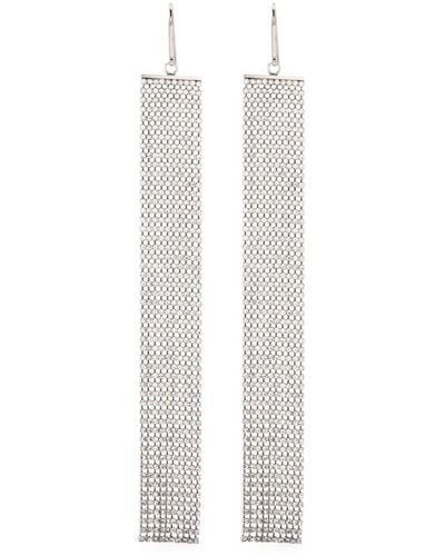Isabel Marant Glass Crystal-embellished Drop Earrings - White