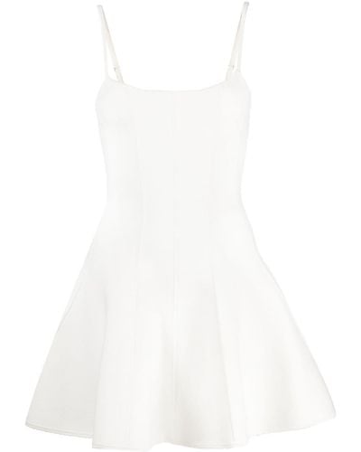 Fleur du Mal Flared Corset-style Dress - White