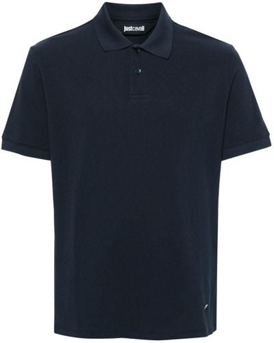Just Cavalli Piqué-weave Polo Shirt - Blue