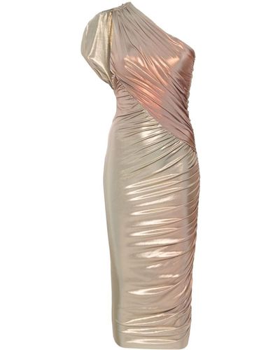 Rick Owens Amira Asymmetric Midi Dress - Natural