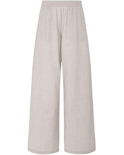Rosetta Getty Wide-leg Wool-blend Trousers - White