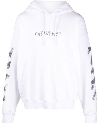 Off-White c/o Virgil Abloh Diag Scribble-print hoodie - Bianco