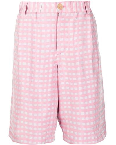 Jacquemus Geplooide Shorts - Roze