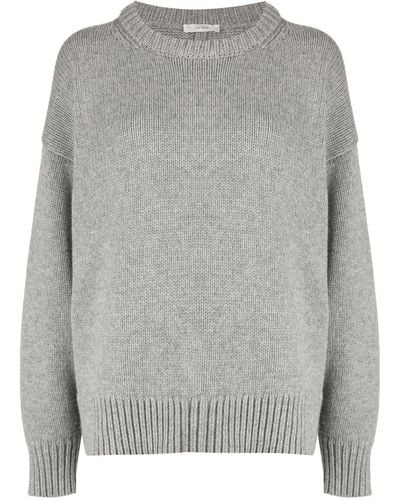 The Row Drop-shoulder Crewneck Sweater - Gray