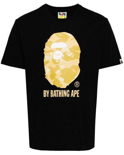 A Bathing Ape T-Shirt mit Logo-Print - Schwarz