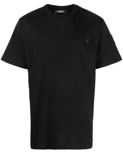 A_COLD_WALL* Rhombus Logo-plaque Cotton T-shirt - Black