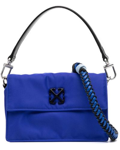 Off-White c/o Virgil Abloh Bolso shopper con placa del logo - Azul