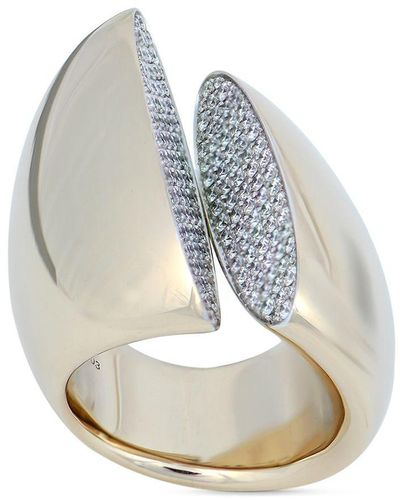 Vhernier 18kt White Gold Eclisse Diamond Ring