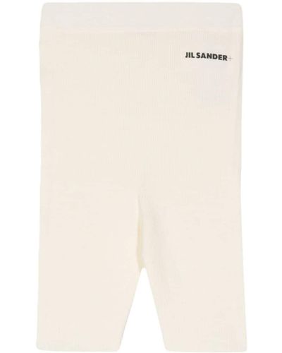 Jil Sander Seamless Cotton Shorts - Natural