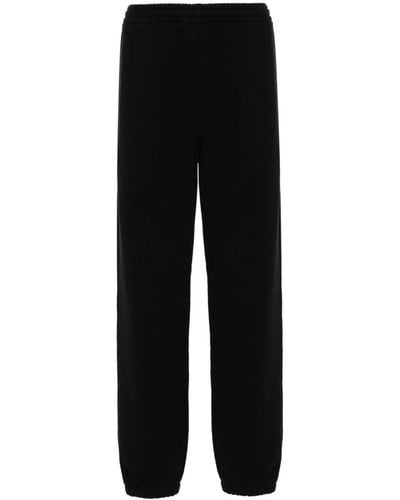 AURALEE Elasticated-ankle Track Trousers - Black