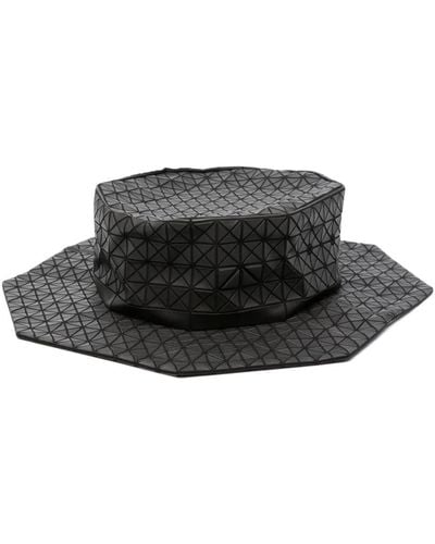 Bao Bao Issey Miyake Geometric-design Flat-peak Hat - Black