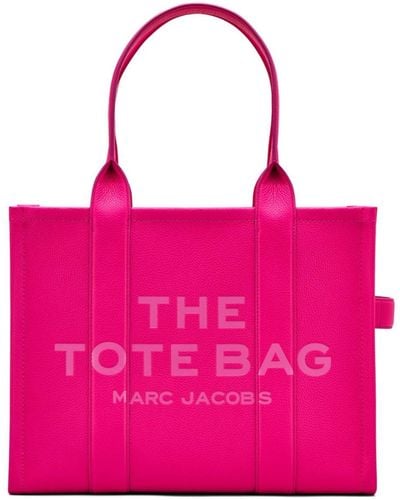Marc Jacobs The Leather Large Tote Bag - Pink