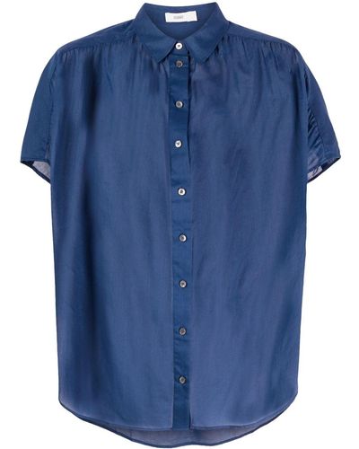 Closed Button-down Shirt - Blue