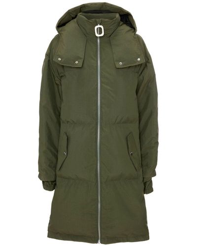 JW Anderson Padded Hooded Coat - Green