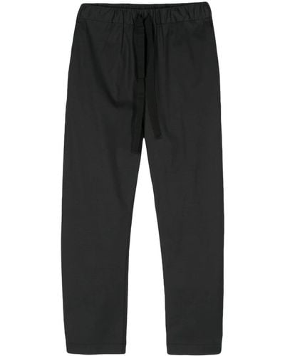 Semicouture Tapered Cropped Pants - Black