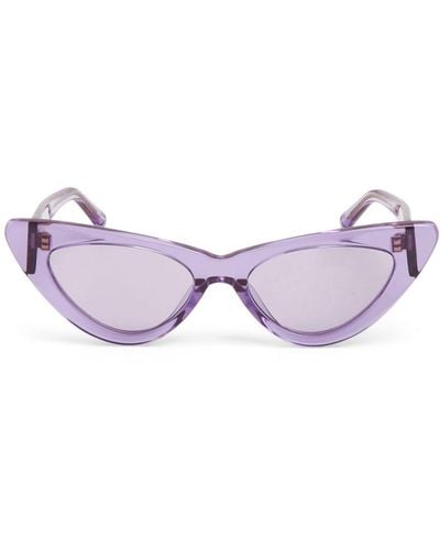 Linda Farrow X The Attico Dora Cat-eye Frame Sunglasses - Purple