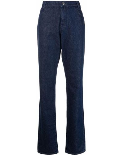 Raf Simons High-rise Straight-leg Jeans - Blue