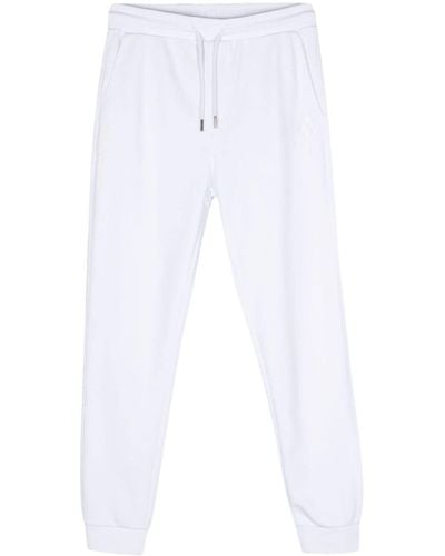 Karl Lagerfeld Rubberised-logo Track Pants - White