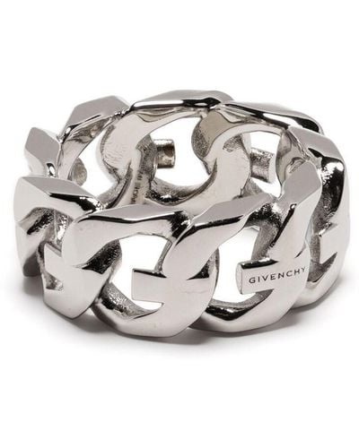 Givenchy G-link Brass Ring - Metallic