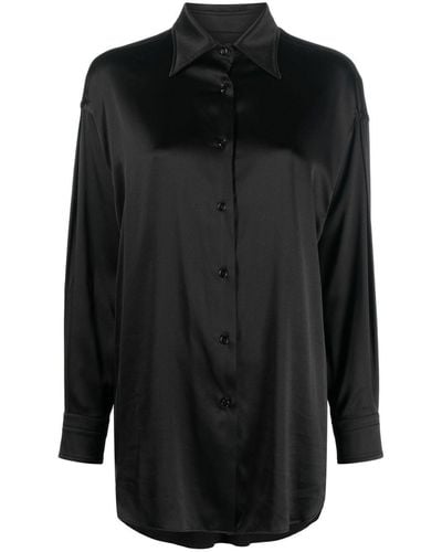 Tom Ford Pointed Collar Shirt - Black