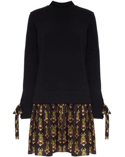 La DoubleJ Gelaagde Mini-jurk - Zwart