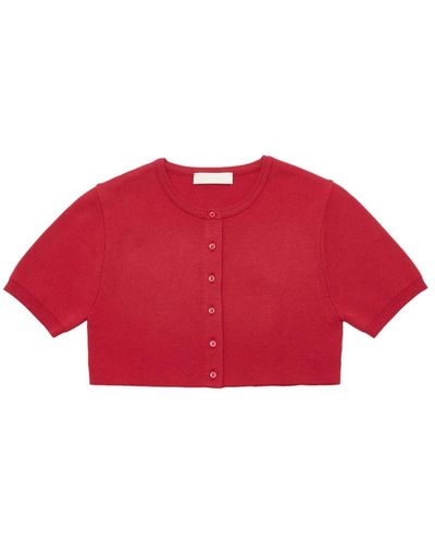 Amomento Knitted Two-piece Set - Red