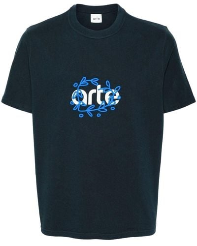 Arte' Teo コットン Tシャツ - ブルー