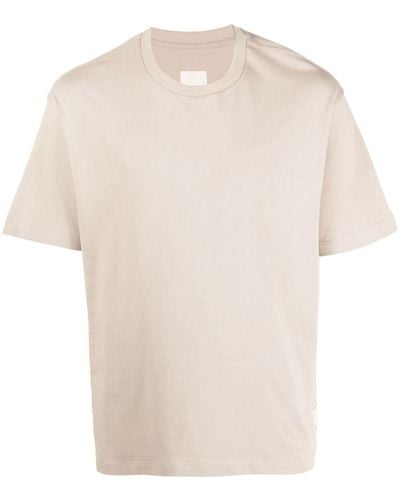 Emporio Armani T-shirt en coton biologique à manches mi-longues - Blanc