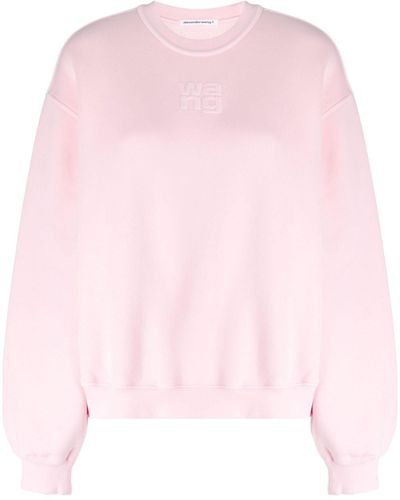 Alexander Wang Sweater Met Logoprint - Roze