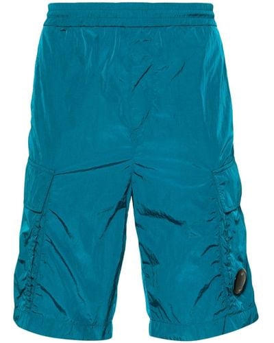 C.P. Company Cargo-Shorts aus Taft - Blau