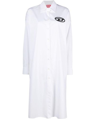 DIESEL D-lun Shirt Dress - White
