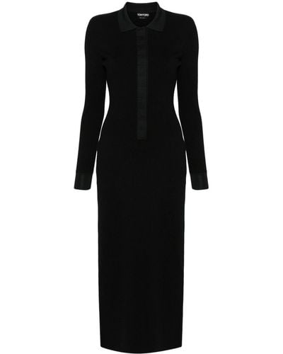 Tom Ford Knitted Maxi Dress - Black
