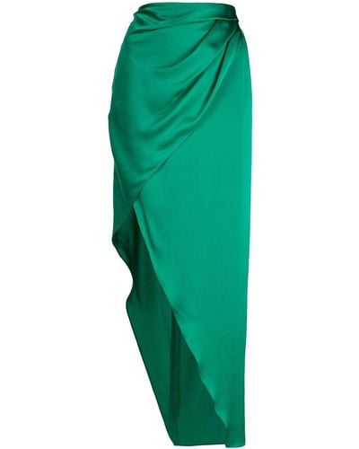 Michelle Mason Falda de diseño cruzado - Verde
